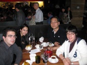 This is a photo of Samuel Aleksanian, Behnoush Khorsand, John Oh and Nare Ko at the CSC 2012