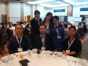 This is a photo of John Oh, Nare Ko, Alex Cunningham, Soyoung An, Yifen Wen and Nicky Chan at the CQMF symposium 2012