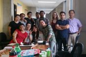 This is a photo of of the Oh research group at Na Re's farewell party