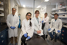 This is a photo of the lab members in 2016
